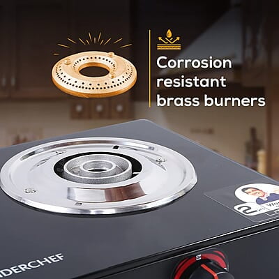 Wonderchef Platinum Plus 2 Burner Auto Glass Cooktop 6mm Toughened Glass Auto Ignition Wonderchef Platinum Plus 2 Burner Auto Glass Cooktop 6mm Toughened Glass Auto Ignition