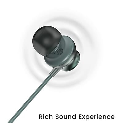 Ambrane Stringz 38 Wired Earphones with Mic, Powerful HD Sound with High Bass, Tangle Free Cable, Comfort in-Ear Fit, 3.5mm Ambrane Stringz 38 Wired Earphones with Mic, Powerful HD Sound with High Bass, Tangle Free Cable, Comfort in-Ear Fit, 3.5mm
