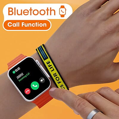 Zebronics ICONIC ULTRA AMOLED Smart watch with Calling Bluetooth 5.1, 1.78" (4.5cm) Large 2.5D screen, Voice assistant, Always ON Display, Built-in rechargeable battery & Female health- Silver+Orange Zebronics ICONIC ULTRA AMOLED Smart watch with Calling Bluetooth 5.1, 1.78" (4.5cm) Large 2.5D screen, Voice assistant, Always ON Display, Built-in rechargeable battery & Female health- Silver+Orange