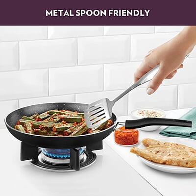 Borosil Granito Non-Stick Deep Fry Pan 2.5L, Induction Friendly, Granite Finish, PFOA-Free, 24 cm Diameter Borosil Granito Non-Stick Deep Fry Pan 2.5L, Induction Friendly, Granite Finish, PFOA-Free, 24 cm Diameter