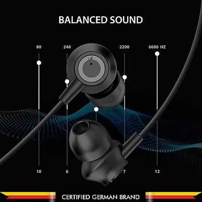 Blaupunkt EM10 in-Ear Wired Earphone with Mic and Deep Bass HD Sound Mobile Headset with Noise Isolation and with customised Extra Ear gels Blaupunkt EM10 in-Ear Wired Earphone with Mic and Deep Bass HD Sound Mobile Headset with Noise Isolation and with customised Extra Ear gels