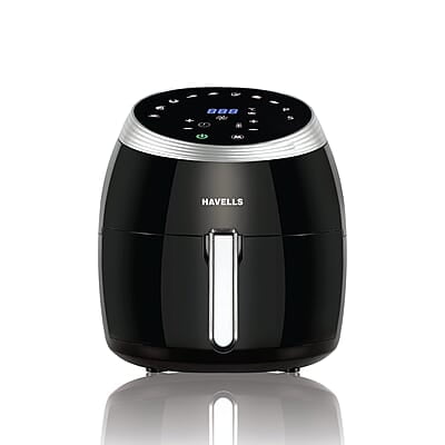 Havells Grande Air Fryer with Aero Crisp Technology, 6.5 Litre Large Pan Capacity, 10 Pre- Set Menu