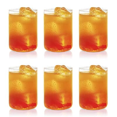 Borosil Marina Jug with Glass Handle, 1 Litre, Transparent & Borosil Glass Glass - 6-Pieces, Transparent, 295 ML