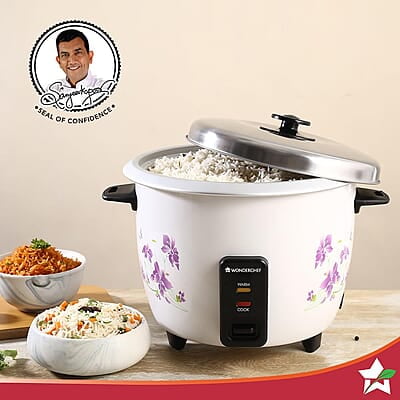 WONDERCHEF Nutri Cook Rice Cooker With Single Bowl, 1.8 Litres WONDERCHEF Nutri Cook Rice Cooker With Single Bowl, 1.8 Litres