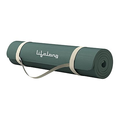 Lifelong Yoga mat for Women & Men EVA Material 4mm Anti-Slip Yoga Mat for Gym Workout