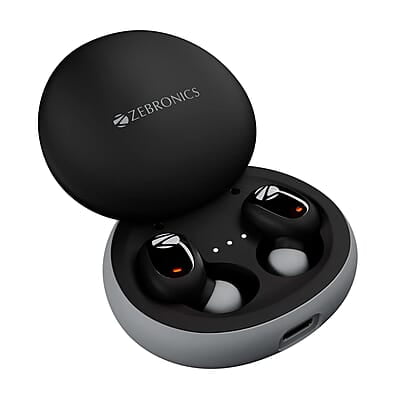 Zebronics Zeb-Sound Bomb N1 True Wireless In Ear Earbuds with ENC, Gaming Mode (up to 50ms), up to 18H Playback, Bluetooth V5.2, Fidget Case, Voice Assistant, Splash Proof, Type C, and Mic Zebronics Zeb-Sound Bomb N1 True Wireless In Ear Earbuds with ENC, Gaming Mode (up to 50ms), up to 18H Playback, Bluetooth V5.2, Fidget Case, Voice Assistant, Splash Proof, Type C, and Mic