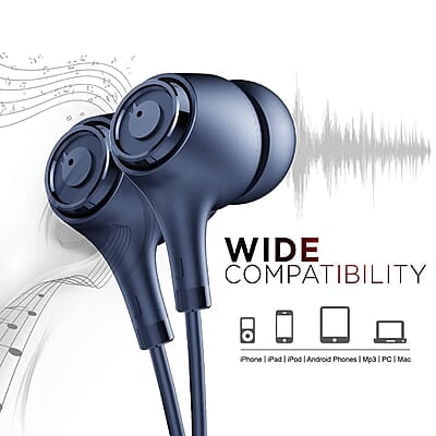 Blaupunkt EM01 in-Ear Wired Earphone with Mic and Deep Bass HD Sound Mobile Headset with Noise Isolation and with customised Extra Ear gels Blaupunkt EM01 in-Ear Wired Earphone with Mic and Deep Bass HD Sound Mobile Headset with Noise Isolation and with customised Extra Ear gels