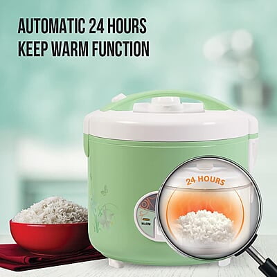 Havells Max Cook Dlx Cl 2.8 Ltr Rice Cooker, 2.8 Liter, Light Green Havells Max Cook Dlx Cl 2.8 Ltr Rice Cooker, 2.8 Liter, Light Green