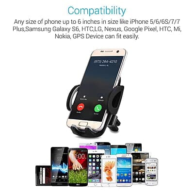 Portronics CLAMP X Car-Vent Mobile Holder 360 Degree Rotational, Strong Lock Mechanism Portronics CLAMP X Car-Vent Mobile Holder 360 Degree Rotational, Strong Lock Mechanism