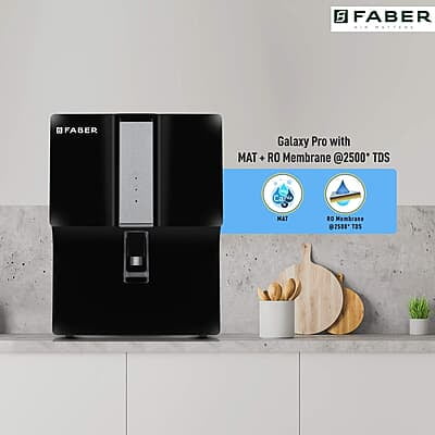 Faber FWP Galaxy PRO Reverse Osmosis Water Purifier 7L, black, ro+mat Faber FWP Galaxy PRO Reverse Osmosis Water Purifier 7L, black, ro+mat