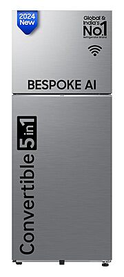Samsung 419 L, 3 Star, Convertible 5-in-1, Digital Inverter, Frost Free Double Door, WiFi Enabled Bespoke AI Refrigerator Samsung 419 L, 3 Star, Convertible 5-in-1, Digital Inverter, Frost Free Double Door, WiFi Enabled Bespoke AI Refrigerator