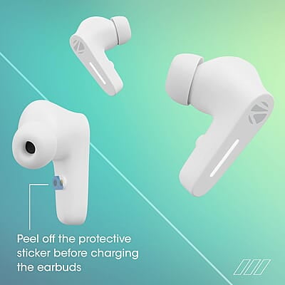 Zebronics Sound Bomb 7 Bluetooth TWS in Ear Earbuds with 40H Playtime, ENC Mic, Rapid Charge, Upto 50ms Gaming Mode, Flash Connect, Voice assistant, Smooth Touch Control, BT v5.2, Type C