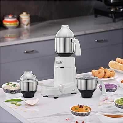 Preethi Chef Pro, MG-128, 750 Watt, 3 Jars, 5 year motor warranty, 2 years product guarantee Preethi Chef Pro, MG-128, 750 Watt, 3 Jars, 5 year motor warranty, 2 years product guarantee