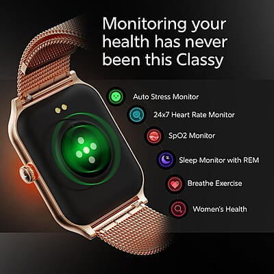 Fastrack New Limitless Classic|Large 1.91" Super UltraVU Display|Functional Crown|Highest 320x385 Pixel Resolution|SingleSync BT Calling|100+ Sports Modes|Metal Case Premium Smartwatch - Black Mesh Fastrack New Limitless Classic|Large 1.91" Super UltraVU Display|Functional Crown|Highest 320x385 Pixel Resolution|SingleSync BT Calling|100+ Sports Modes|Metal Case Premium Smartwatch - Black Mesh