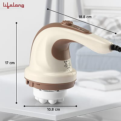 Lifelong Full Body Massager Machine for Pain Relief  Body & Back Pain Relief Product  Corded Electric  4-Speed Settings LLM027