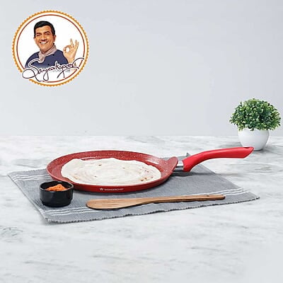 Wonderchef Royal Velvet Non-Stick Dosa Tawa 3 mm 28cm Non-Stick Tawa Virgin Grade Aluminium Wonderchef Royal Velvet Non-Stick Dosa Tawa 3 mm 28cm Non-Stick Tawa Virgin Grade Aluminium
