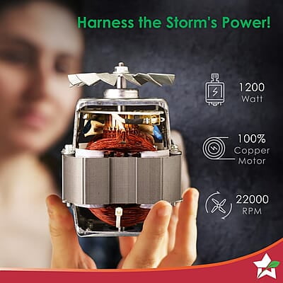Wonderchef Nutri-blend Storm 1200W 22000 RPM Sharp 6-wing Stainless Steel Blade Wonderchef Nutri-blend Storm 1200W 22000 RPM Sharp 6-wing Stainless Steel Blade