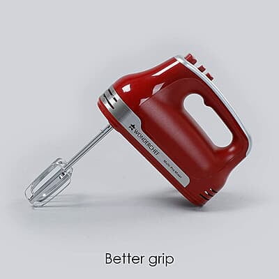 Wonderchef Crimson Revo Stand Mixer and Beater with 5 Speed Settings 4.5L Stainless Steel Bowl 300 Watt