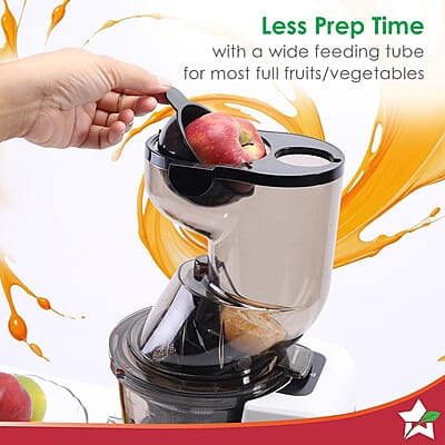 Wonderchef Regenta Full Fruit Juicer High Juice Yield 240W 55 RPM Fine Strainer