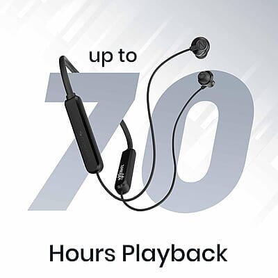 ZEBRONICS Jumbo LITE with 70 Hours Backup, Bluetooth v5.2 Wireless In ear Neckband, Fast Charging, ENC Calling, Gaming Mode (Upto 50ms), Voice Assistant, Dual Pairing, Splash Proof, and Type C ZEBRONICS Jumbo LITE with 70 Hours Backup, Bluetooth v5.2 Wireless In ear Neckband, Fast Charging, ENC Calling, Gaming Mode (Upto 50ms), Voice Assistant, Dual Pairing, Splash Proof, and Type C