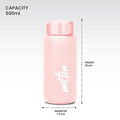 MILTON Aqua 500 Stainless Steel Water Bottle, 500 ml Single walled Leak Proof MILTON Aqua 500 Stainless Steel Water Bottle, 500 ml Single walled Leak Proof