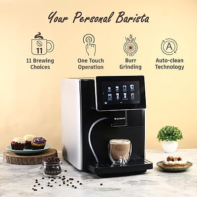 Wonderchef Regalia Fully Automatic Coffee Machine with Large 7 Inches Display Wonderchef Regalia Fully Automatic Coffee Machine with Large 7 Inches Display