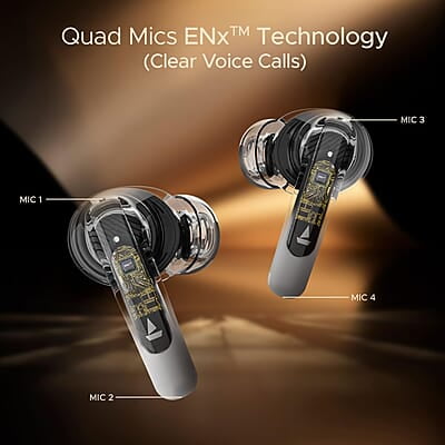 boAt Airdopes 141 ANC TWS in-Ear Earbuds w/ 32 dB ANC, 42 Hrs Playback, 50ms Low Latency Beast Mode, 4 Mics with ENx, ASAP Charge, IWP Twch with BT v5.3 & IPX5 Ear Buds TWS boAt Airdopes 141 ANC TWS in-Ear Earbuds w/ 32 dB ANC, 42 Hrs Playback, 50ms Low Latency Beast Mode, 4 Mics with ENx, ASAP Charge, IWP Twch with BT v5.3 & IPX5 Ear Buds TWS