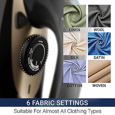 Crompton Fabrigenius 2000 W Steam Iron with 380 ml Water Tank, Upto 40g /min Steam Output and Ceramic Coating Soleplate Crompton Fabrigenius 2000 W Steam Iron with 380 ml Water Tank, Upto 40g /min Steam Output and Ceramic Coating Soleplate
