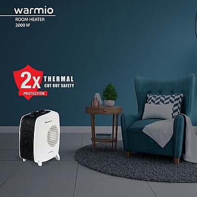 Havells Warmio Room Heater (2000 Watts, White) Havells Warmio Room Heater (2000 Watts, White)