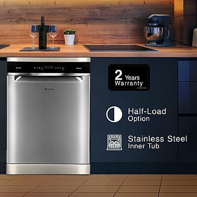 Whirlpool 14 Place Settings PowerClean Pro Technology Dishwasher (WFO 3O33 PL N X IN, Inox, 30% extra space, 11 wash Programs, Clean and Dry Whirlpool 14 Place Settings PowerClean Pro Technology Dishwasher (WFO 3O33 PL N X IN, Inox, 30% extra space, 11 wash Programs, Clean and Dry
