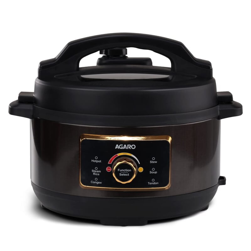 AGARO Royal Electric Pressure Cooker, 3 Liter Stainless Steel Inner Pot, 5 Preset Menu, Automatic Cooking AGARO Royal Electric Pressure Cooker, 3 Liter Stainless Steel Inner Pot, 5 Preset Menu, Automatic Cooking