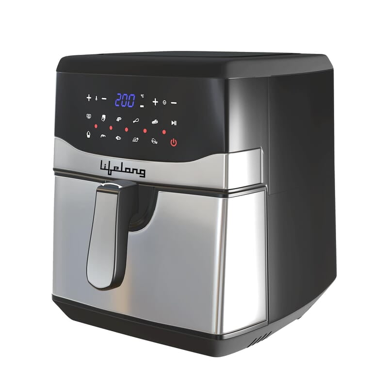 Lifelong Digital Air Fryer LLHFD722, 7.5 Litre XL LED Touch Screen, 12 Preset Cooking Modes, 1400 W Lifelong Digital Air Fryer LLHFD722, 7.5 Litre XL LED Touch Screen, 12 Preset Cooking Modes, 1400 W