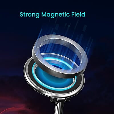 Portronics Mogun 3 Magnetic Car Phone Holder with 360° Rotation Base, Strong Magnets Metal Alloy Build Portronics Mogun 3 Magnetic Car Phone Holder with 360° Rotation Base, Strong Magnets Metal Alloy Build