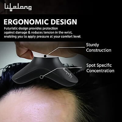Lifelong Battery Powered Mini Head and Body Massager Lifelong Battery Powered Mini Head and Body Massager