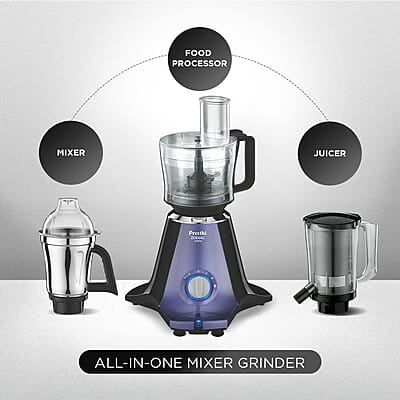Preethi Zodiac Glitter MG 264, 750 Watt Mixer Grinder, 5 Jars Preethi Zodiac Glitter MG 264, 750 Watt Mixer Grinder, 5 Jars