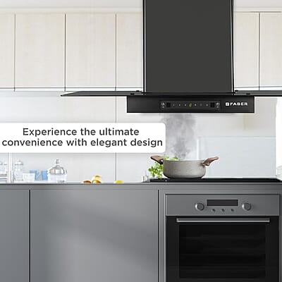 Faber 90cm 1200 m3/hr, Autoclean Chimney Baffle Filter Italian design - Made in India Faber 90cm 1200 m3/hr, Autoclean Chimney Baffle Filter Italian design - Made in India