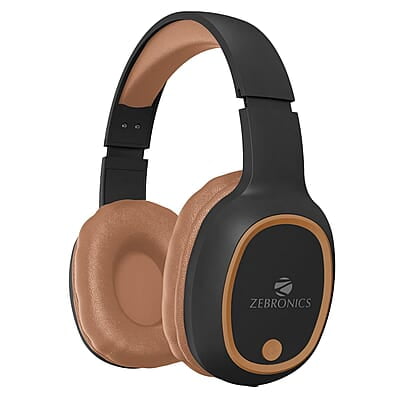 ZEBRONICS Thunder Bluetooth 5.3 Wireless Over ear Headphones with 60H Backup, Gaming Mode, Dual Pairing, ENC, AUX, Micro SD, Voice Assistant, Comfortable Earcups, Call Function ZEBRONICS Thunder Bluetooth 5.3 Wireless Over ear Headphones with 60H Backup, Gaming Mode, Dual Pairing, ENC, AUX, Micro SD, Voice Assistant, Comfortable Earcups, Call Function