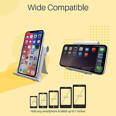 Portronics Modesk 200 Universal Mobile Phone Tabletop Stand for Desktop Table for All Device Size Upto 7 Inch Portronics Modesk 200 Universal Mobile Phone Tabletop Stand for Desktop Table for All Device Size Upto 7 Inch