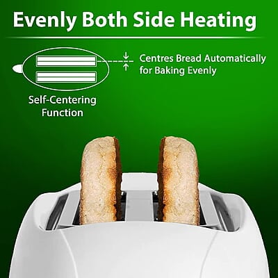AGARO Venus 750W, Two Slice Toaster with 6 Toasting Levels AGARO Venus 750W, Two Slice Toaster with 6 Toasting Levels