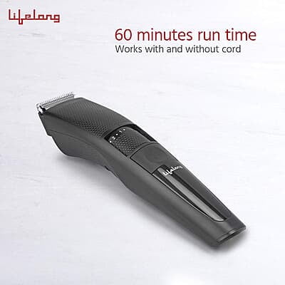 Lifelong Beard Trimmer for Men Quick Charge (2 Hours) | Runtime: 60 Mins 20 Length Settings Lifelong Beard Trimmer for Men Quick Charge (2 Hours) | Runtime: 60 Mins 20 Length Settings