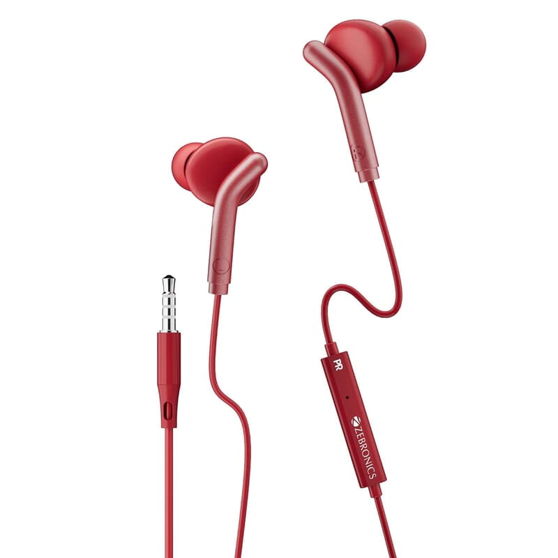 Zebronics Zeb-Bro in Ear Wired Earphones with Mic, 3.5mm Audio Jack, 10mm Drivers, Phone/Tablet Compatible Zebronics Zeb-Bro in Ear Wired Earphones with Mic, 3.5mm Audio Jack, 10mm Drivers, Phone/Tablet Compatible