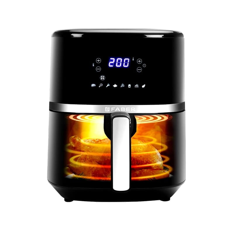 Faber 6L 1500W Digital Air Fryer Fry, Bake, Roast, Toast, Defrost, Grill & Reheat View Window Faber 6L 1500W Digital Air Fryer Fry, Bake, Roast, Toast, Defrost, Grill & Reheat View Window