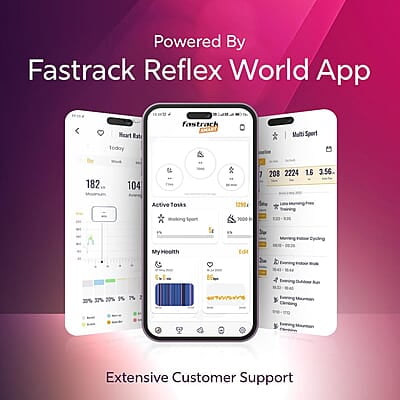 Fastrack New Limitless Classic|Large 1.91" Super UltraVU Display|Functional Crown|Highest 320x385 Pixel Resolution|SingleSync BT Calling|100+ Sports Modes|Metal Case Premium Smartwatch - Black Mesh Fastrack New Limitless Classic|Large 1.91" Super UltraVU Display|Functional Crown|Highest 320x385 Pixel Resolution|SingleSync BT Calling|100+ Sports Modes|Metal Case Premium Smartwatch - Black Mesh