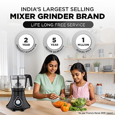 Preethi Zodiac Cosmo MG236 Mixer Grinder 750 watt with 5 Jars Preethi Zodiac Cosmo MG236 Mixer Grinder 750 watt with 5 Jars