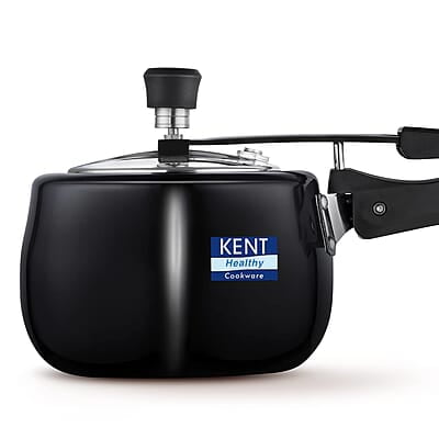 KENT Hard Anodised 5 Litre Pressure Cooker with SS Inner Lid