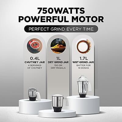 Preethi Popular MG 142 750-Watt Mixer Grinder with 3 Jars Preethi Popular MG 142 750-Watt Mixer Grinder with 3 Jars