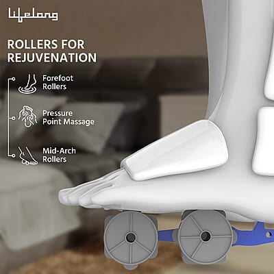 Lifelong Air Pressure Foot & Leg Massager Machine 14 Compression Air Bags,6 Foot Rollers & 3 Massage Modes Lifelong Air Pressure Foot & Leg Massager Machine 14 Compression Air Bags,6 Foot Rollers & 3 Massage Modes