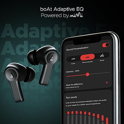 boAt Airdopes Flex 454 ANC Truly Wireless in Ear Ear Buds w/Smart Features, ANC, 60HRS Playback,Hearables App Support,4 Mics ENx,Multi Point,ASAP Charge, IPX5,Beast Mode Ear Buds TWS boAt Airdopes Flex 454 ANC Truly Wireless in Ear Ear Buds w/Smart Features, ANC, 60HRS Playback,Hearables App Support,4 Mics ENx,Multi Point,ASAP Charge, IPX5,Beast Mode Ear Buds TWS