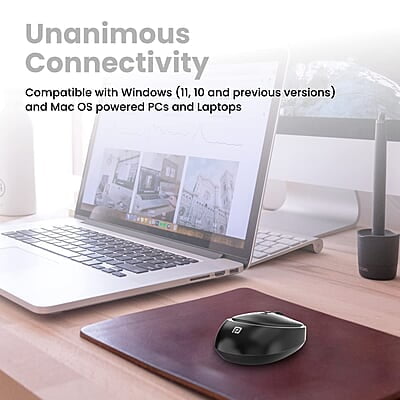 Portronics Toad 27 Wireless Mouse, Silent Buttons, 2.4 GHz with USB Nano Dongle for PC/Mac/Laptop, Auto Power saving Mode, Adjustable DPI Button Portronics Toad 27 Wireless Mouse, Silent Buttons, 2.4 GHz with USB Nano Dongle for PC/Mac/Laptop, Auto Power saving Mode, Adjustable DPI Button