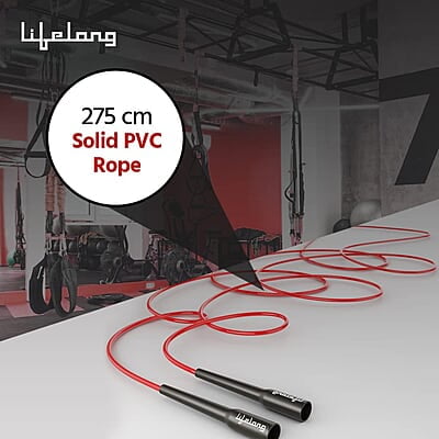 Lifelong LLSR01 Skipping Rope for Men, Women & Children - Jump Rope for Exercise Workout & Weight Loss Lifelong LLSR01 Skipping Rope for Men, Women & Children - Jump Rope for Exercise Workout & Weight Loss